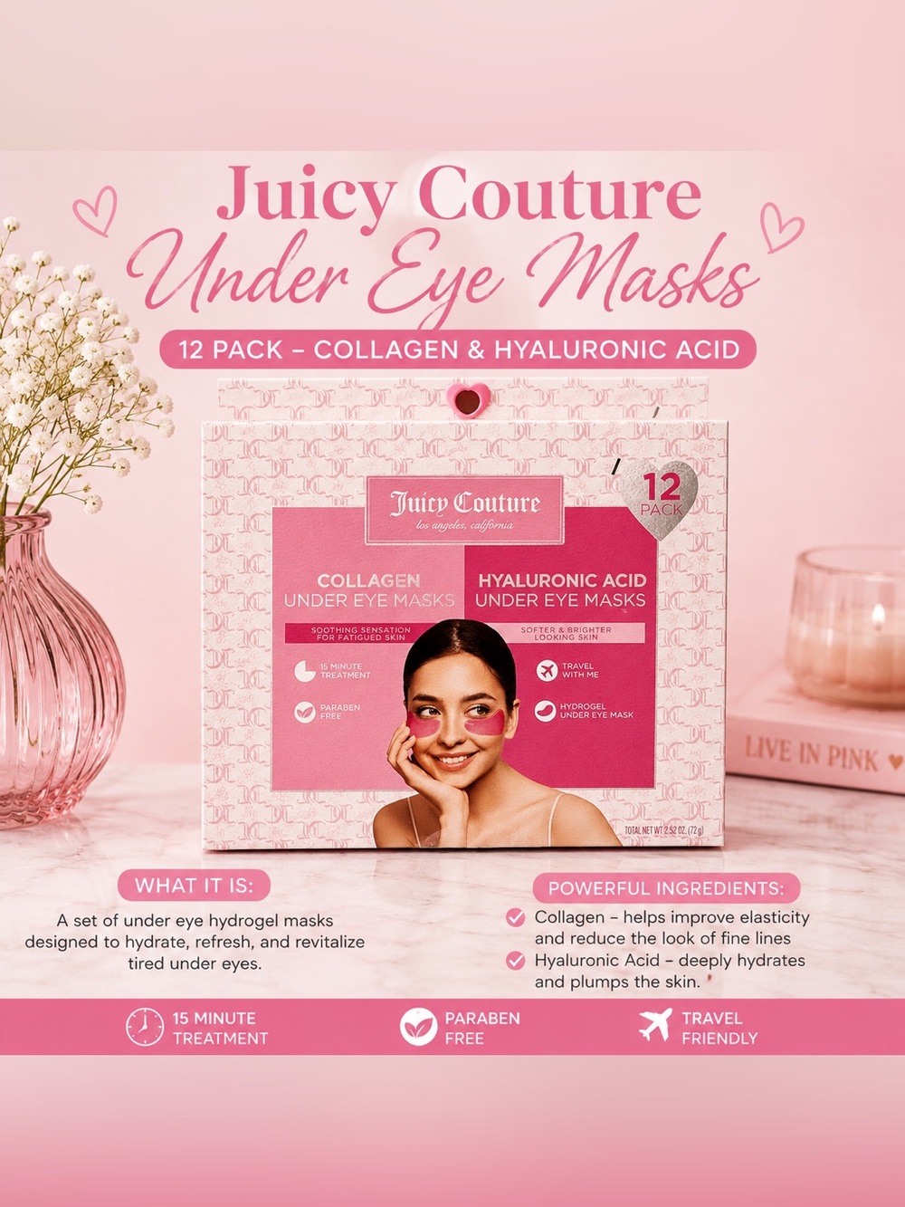Juicy Couture Under Eye Hydrogel Masks